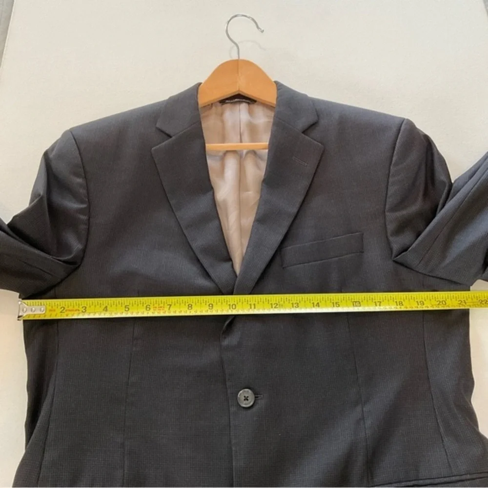 Barney's New York Loro Piana Napoli 40R Super 130 Wool Blazer Sports Coat Check